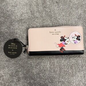 Disney Minnie Mouse x Kate Spade Large Continental Wallet